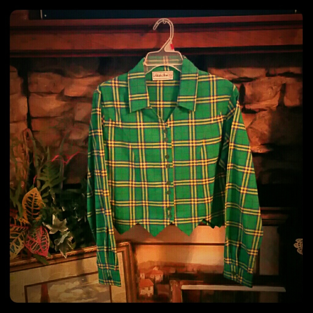 Vintage Western Adobe Rose Top